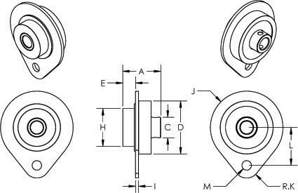 1915 Tiny-Clutch, Backstopping Clutch, Milford Rivet SH194, Dimensions